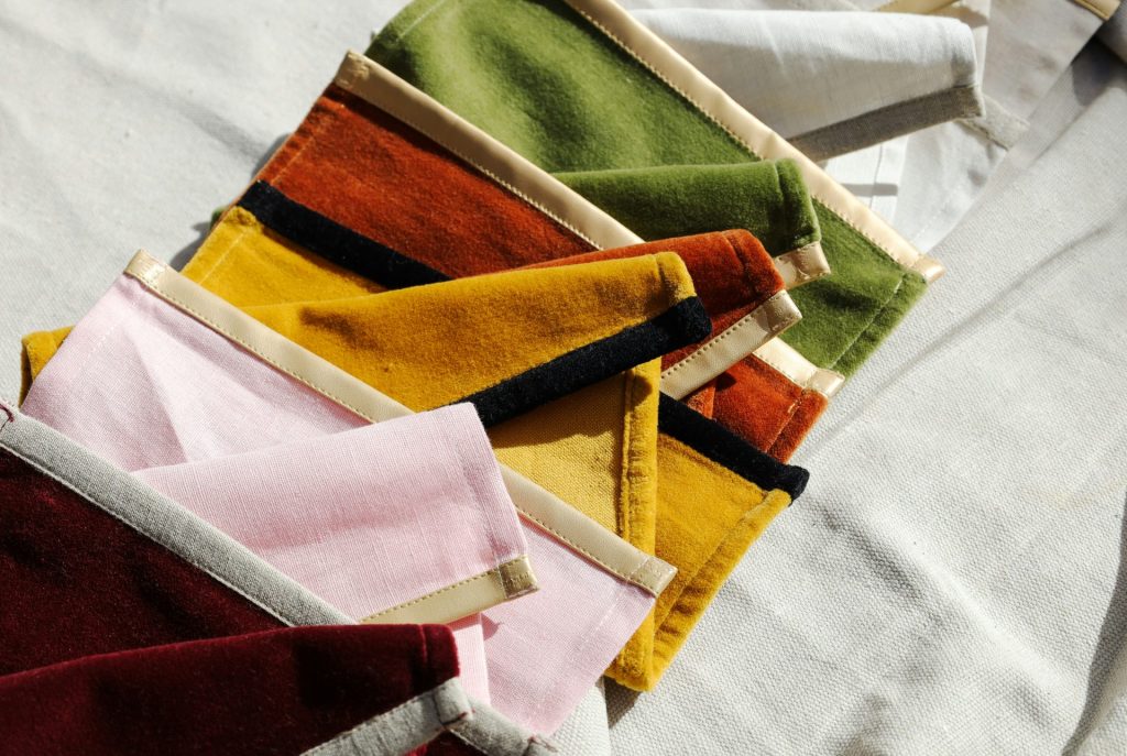 a group of colorful paper